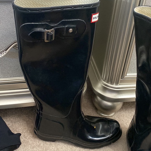 hunter boots size 7 color black - Picture 2 of 4
